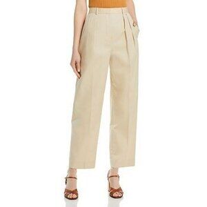 NWT Tory Burch Poplin Pleated Trousers Size US 14